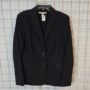 Black Women's Two-Button Tailored Blazer by Allegory Size 16